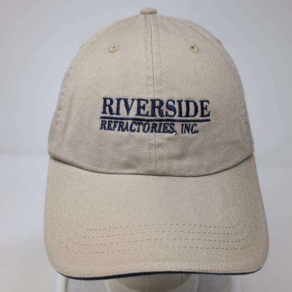 Riverside Refractories Inc Slideback Hat Beige One Size Embroidered - Picture 2 of 9